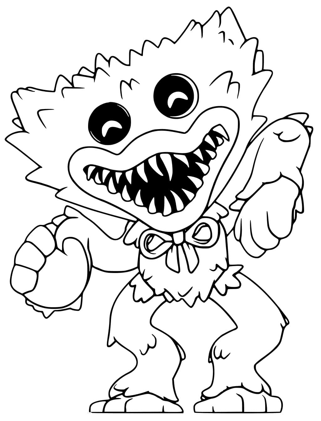 Huggy Wuggy 1 Coloring Page Download Print Or Color Online For Free