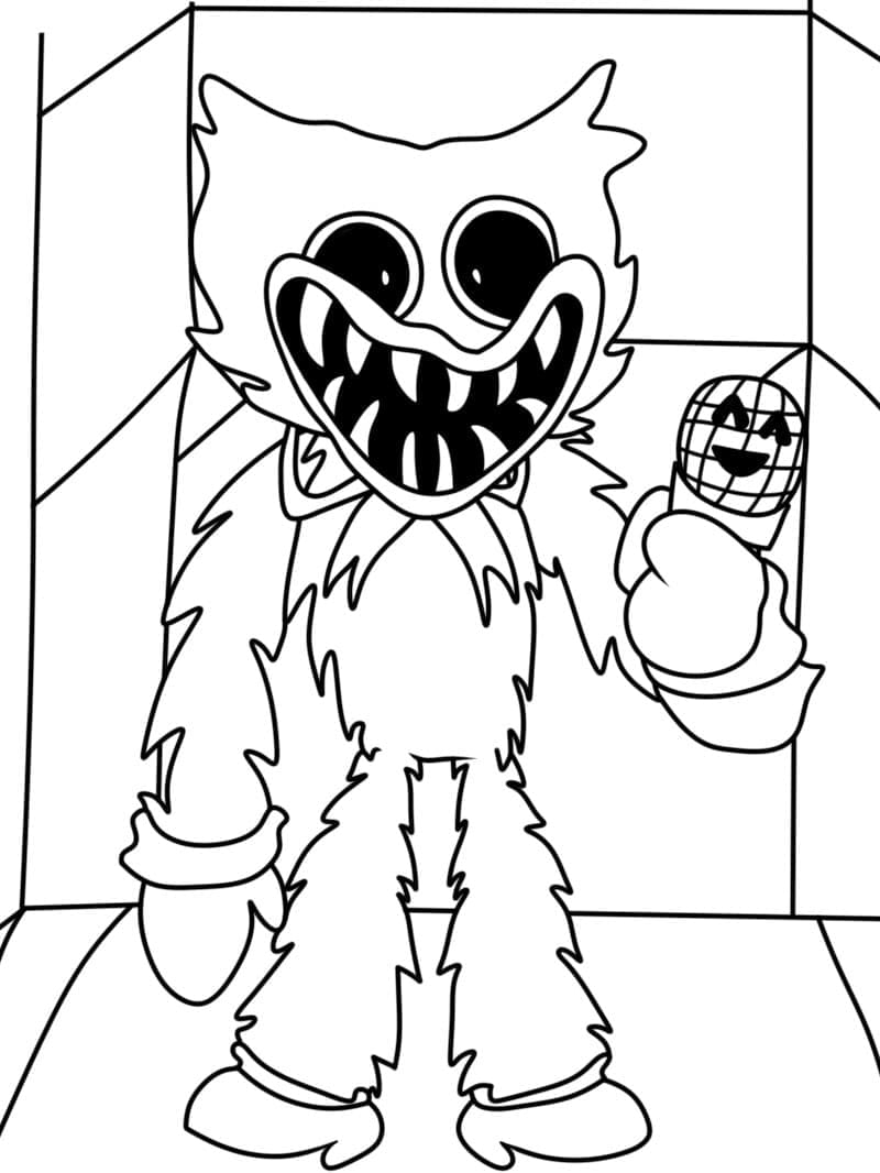 Huggy Wuggy 2 Coloring Page Download Print Or Color Online For Free