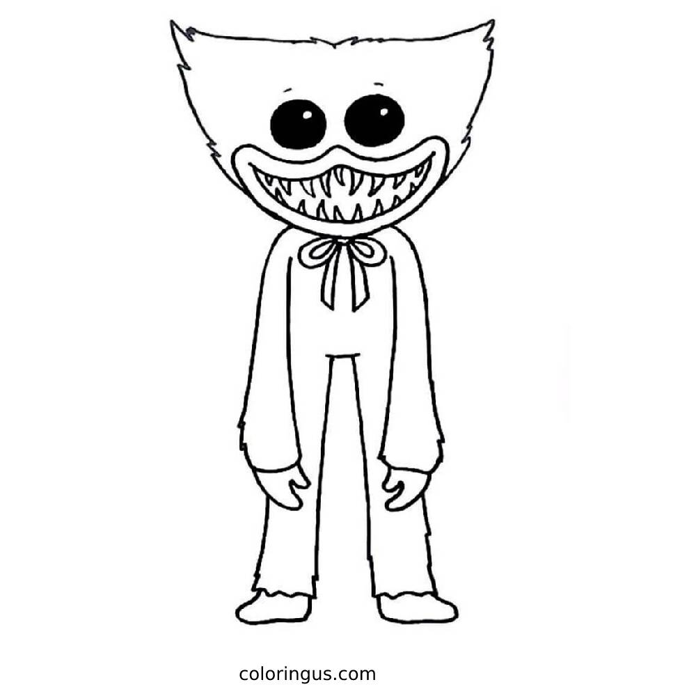huggy wuggy coloring pages