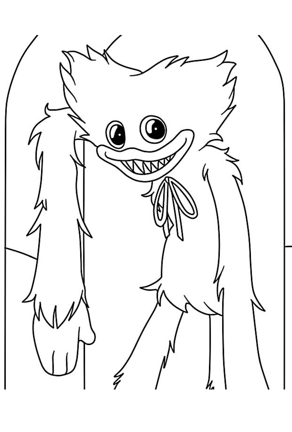 Huggy Wuggy Coloring Pages