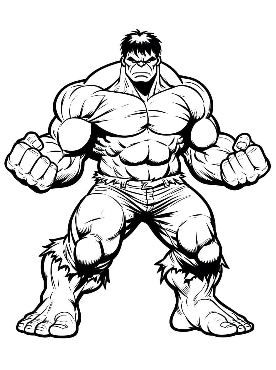 Hulk Coloring Pages ColoringLib