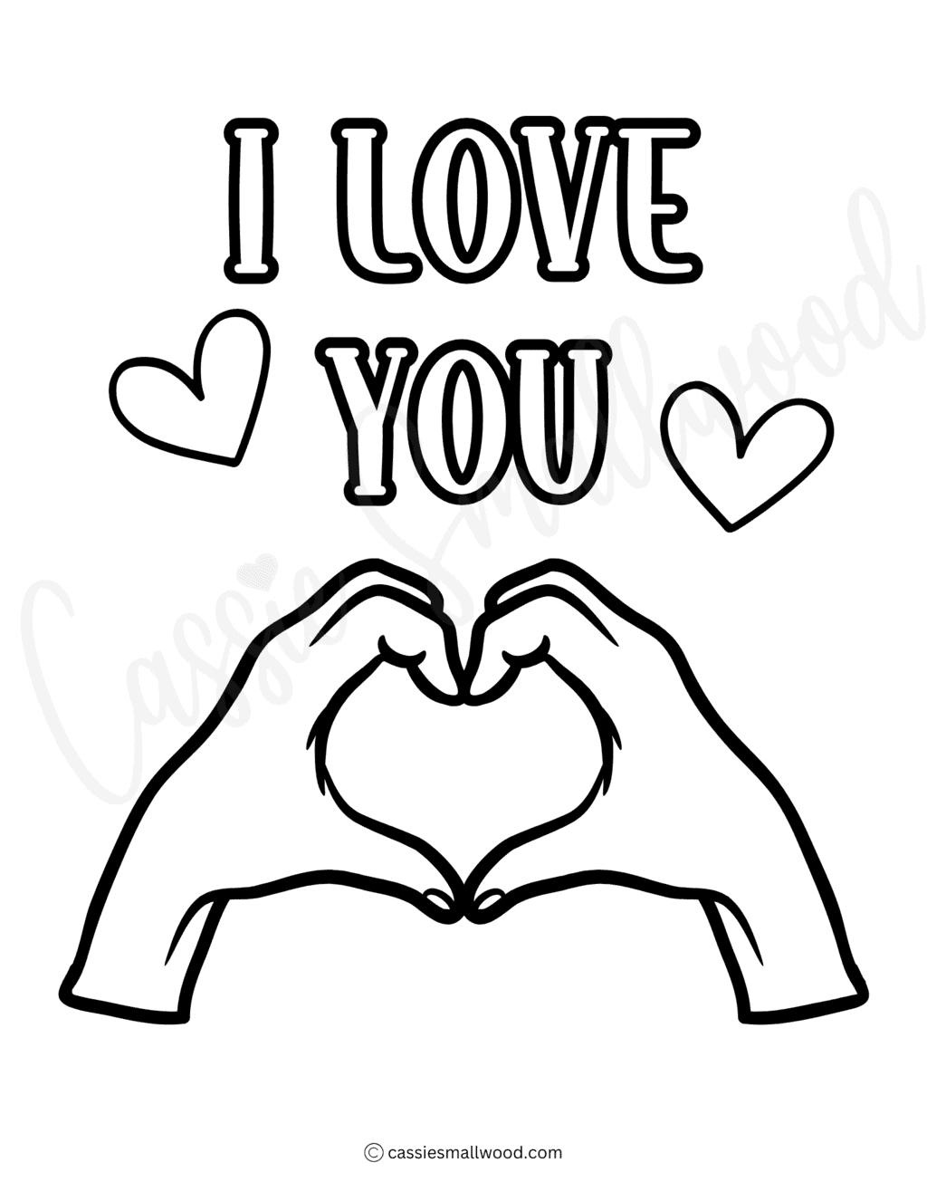 I Love You Coloring Pages Free Printable Infoupdate
