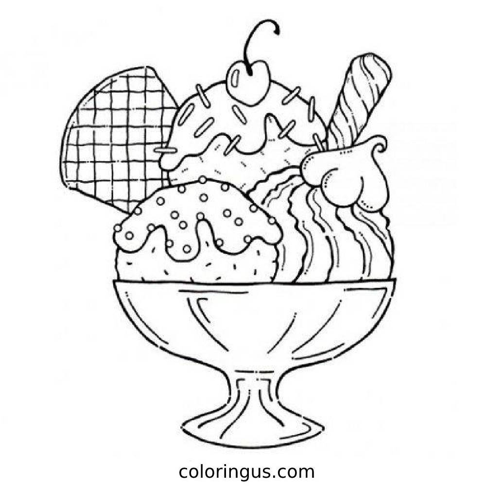 Ice Cream Coloring Pages Free Printable PDF Ice Cream Coloring Pages Free Printable PDF