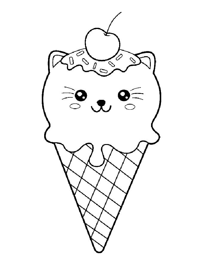 ice cream coloring page ice cream coloring page