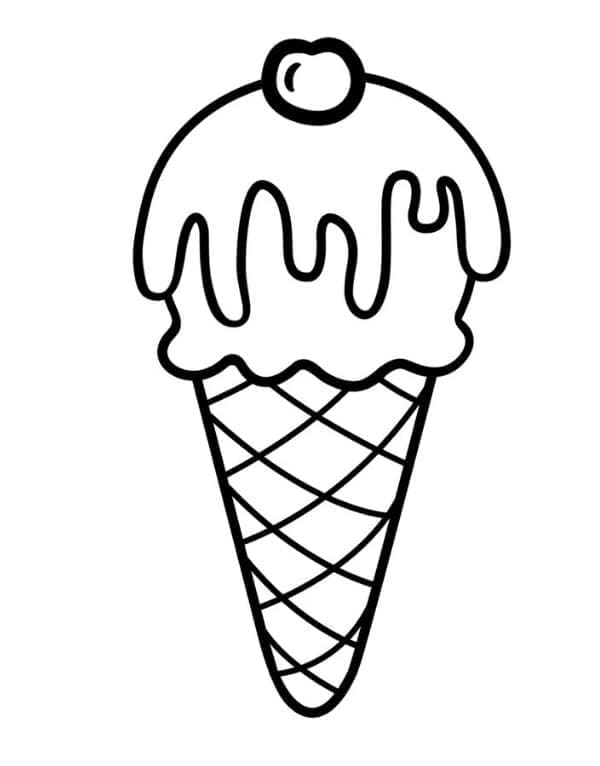 Ice Cream Cone Coloring Page Download Print Or Color Online For Free