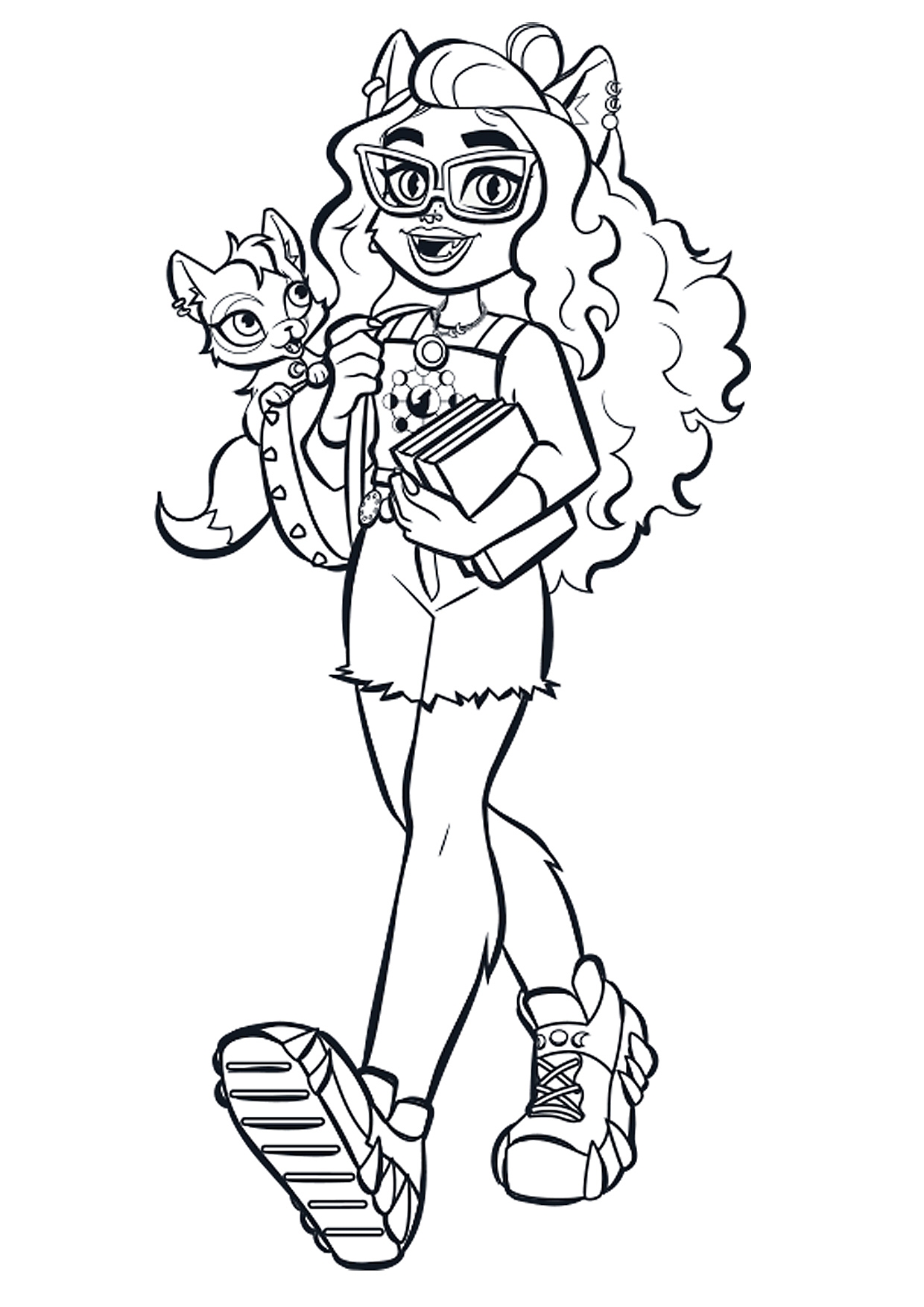 Images Of Monster High Coloring Pages Free Infoupdate