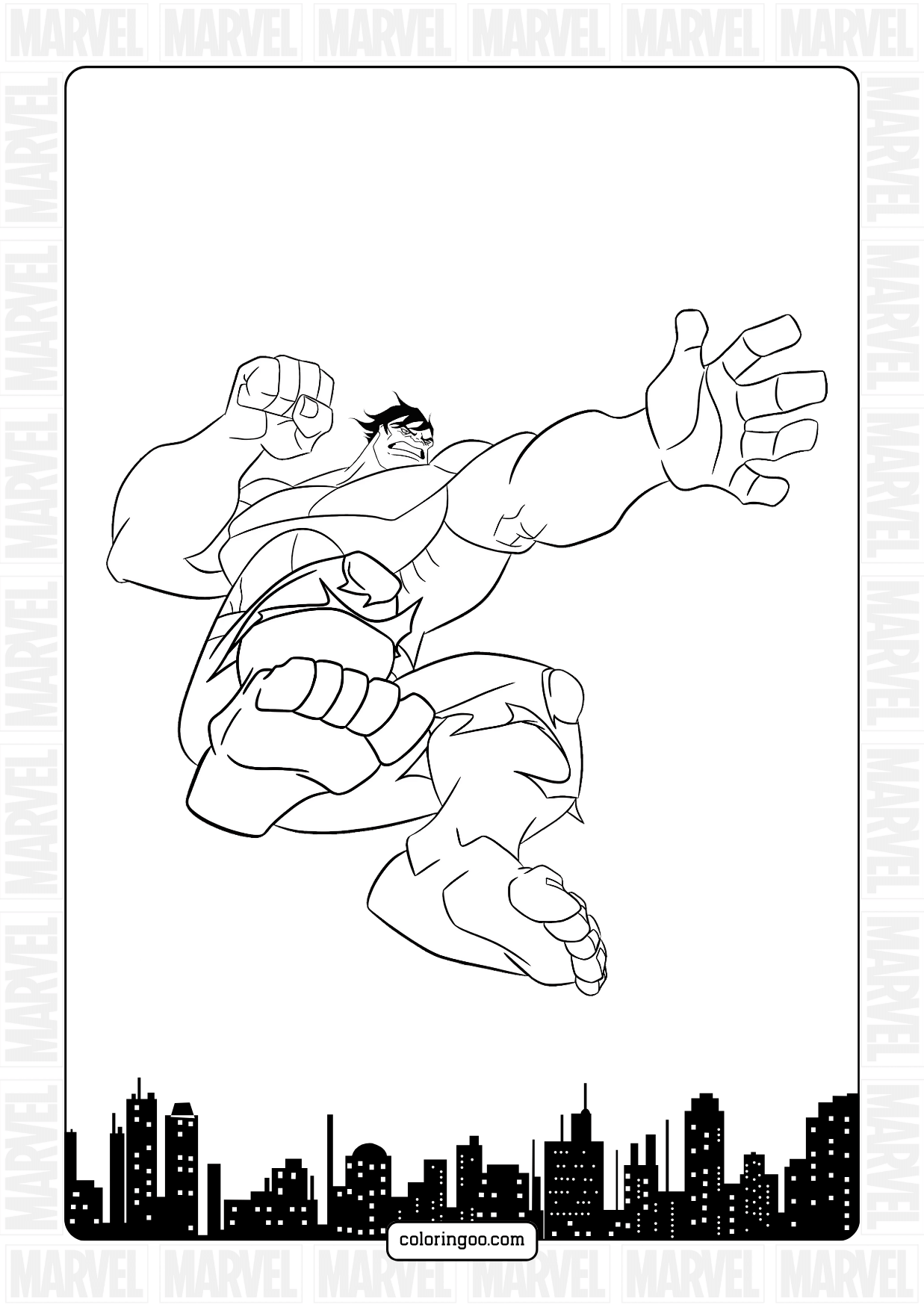 Incredible Hulk Printable Coloring Pages 2025 Incredible Hulk Printable Coloring Pages 2025