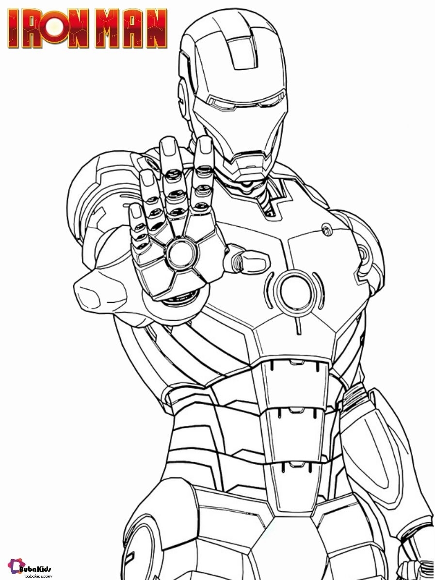Iron Man Coloring Book Pages Ark For Kids