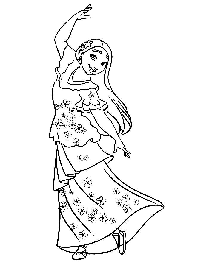 Isabela Encanto Coloring Pages Free Printable PDF Isabela Encanto Coloring Pages Free Printable PDF