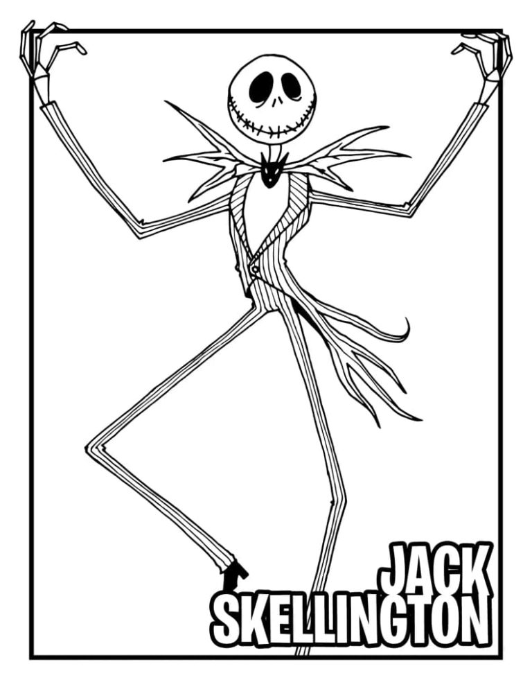 jack skeleton coloring pages jack skeleton coloring pages