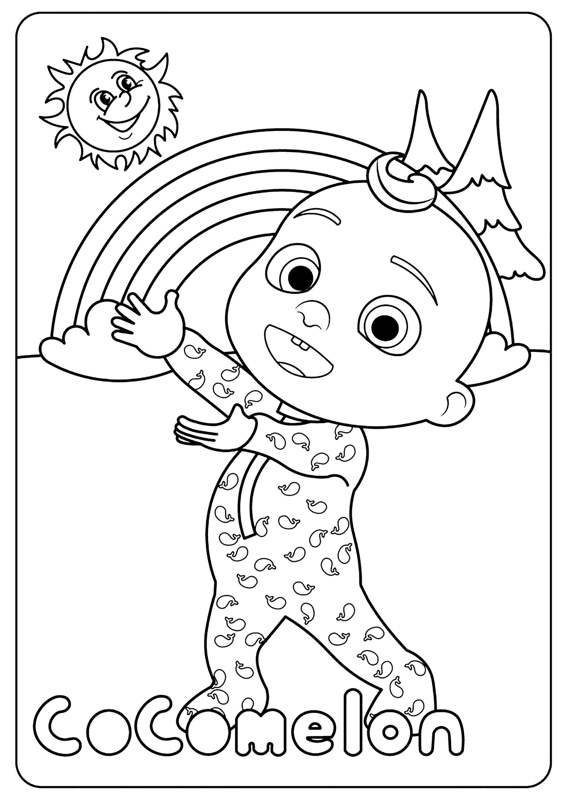 JJ The Cocomelon Baby Cocomelon Coloring Pages JJ The Cocomelon Baby Cocomelon Coloring Pages