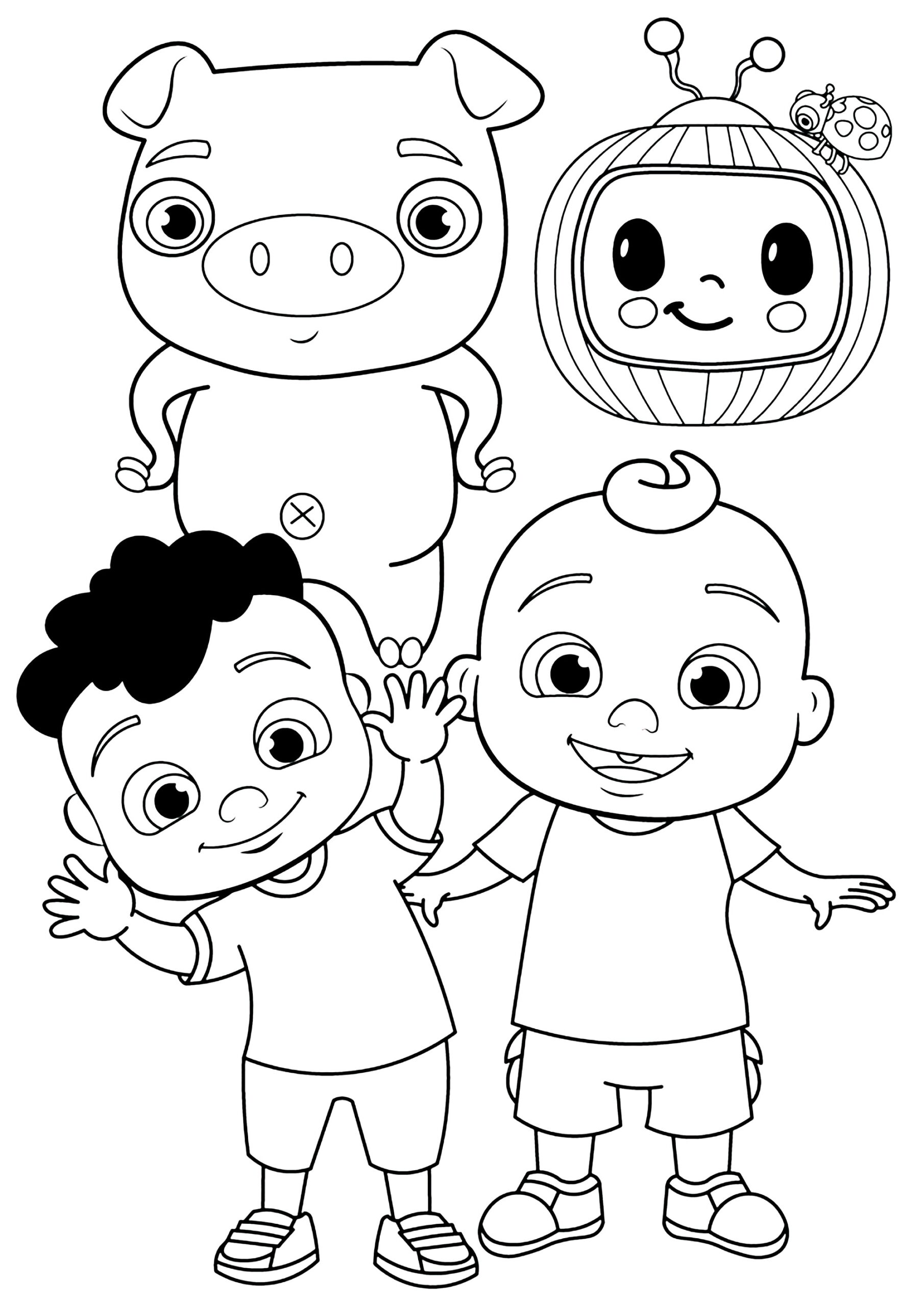 cocomelon color pages cocomelon color pages