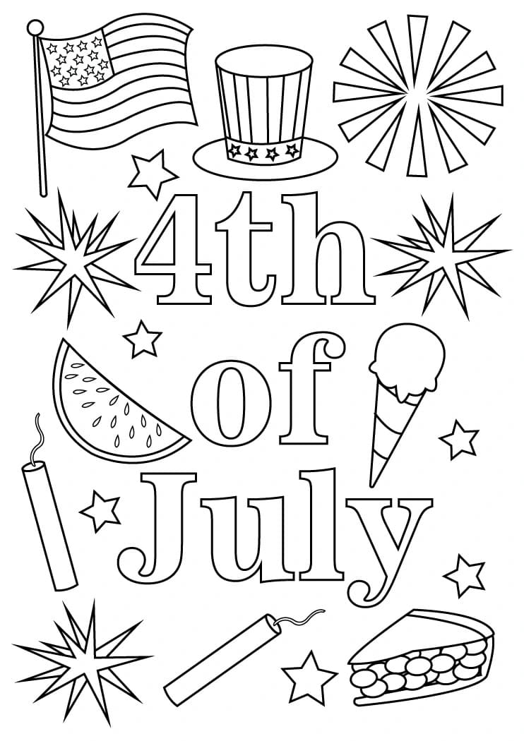 July Coloring Pages ColoringLib