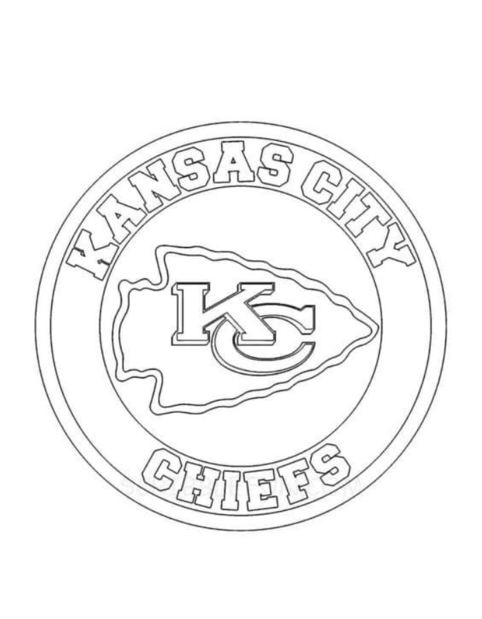 Kansas City Chiefs Coloring Pages Free Printable PDF 