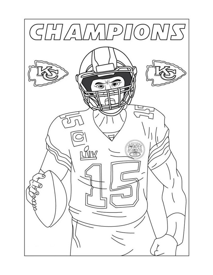 kansas city chiefs coloring pages
