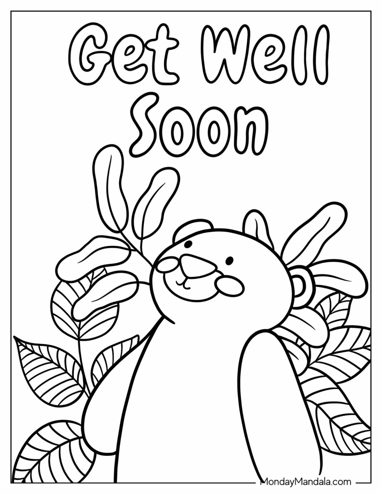 get well coloring pages get well coloring pages