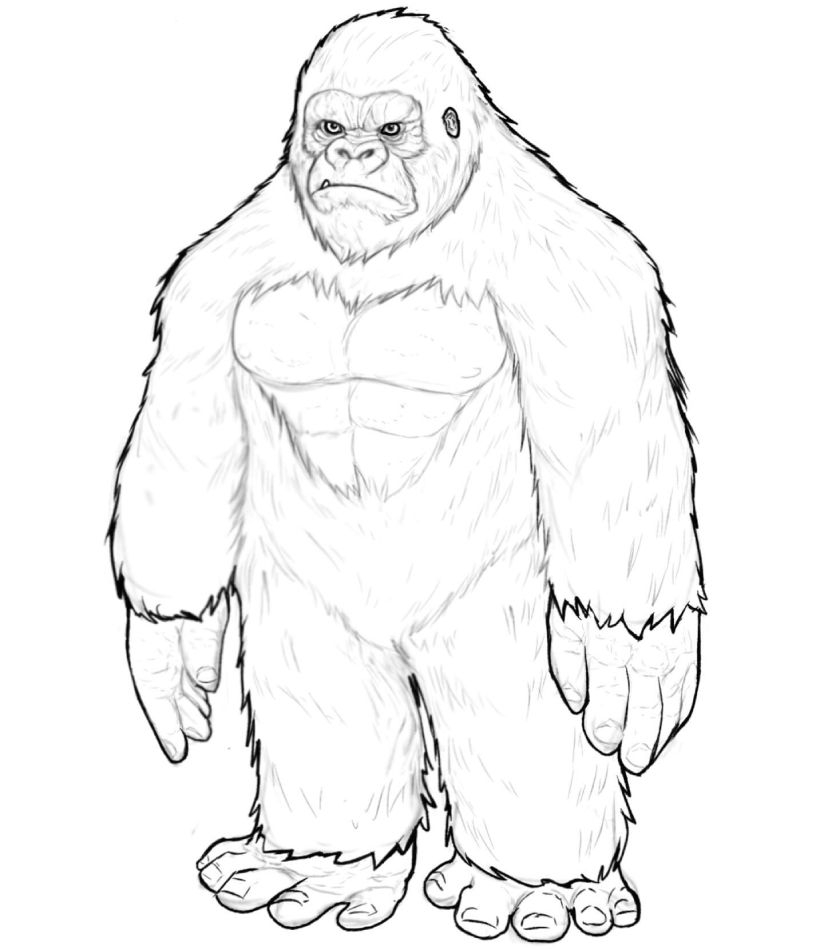 King Kong Coloring Pages Free Printable PDF 
