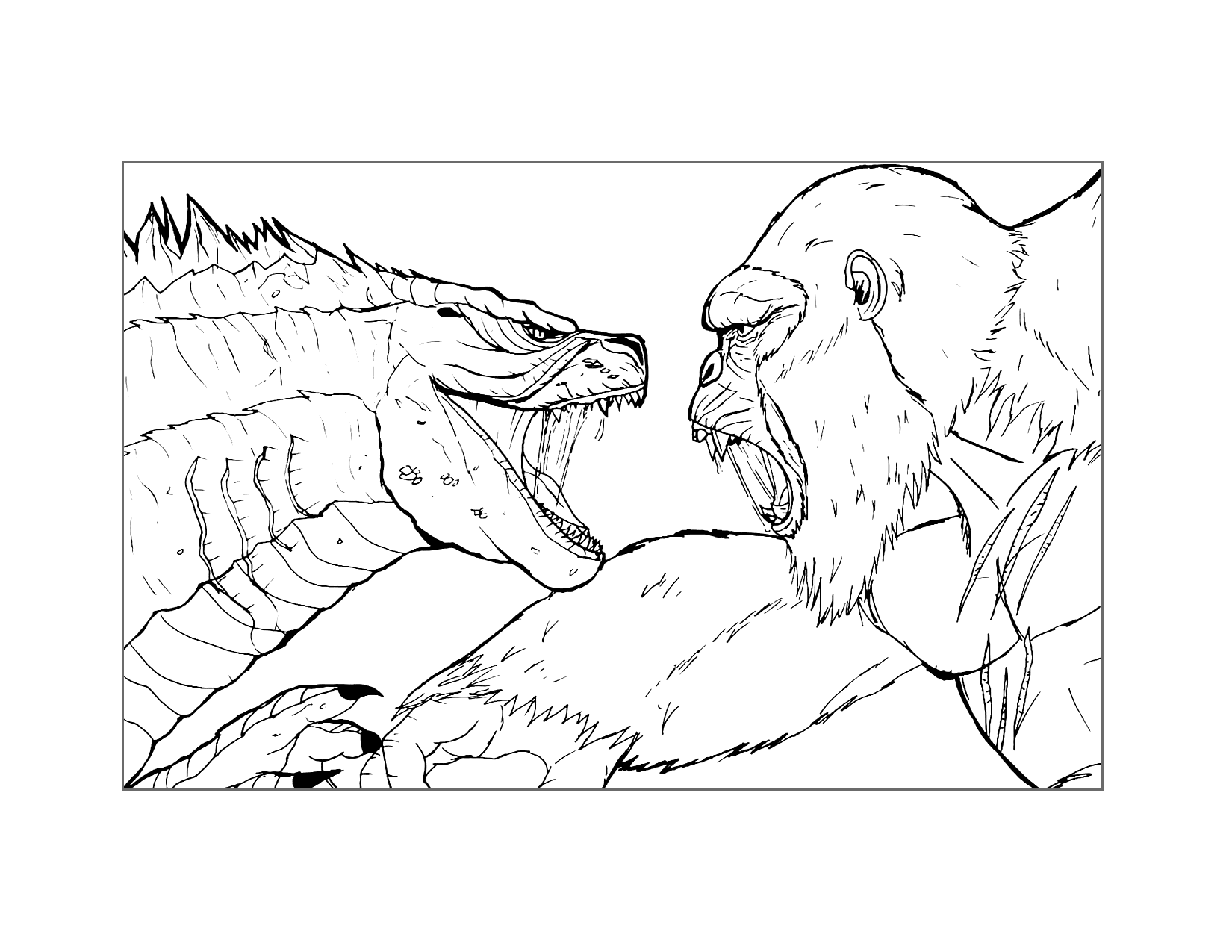 king kong coloring pages