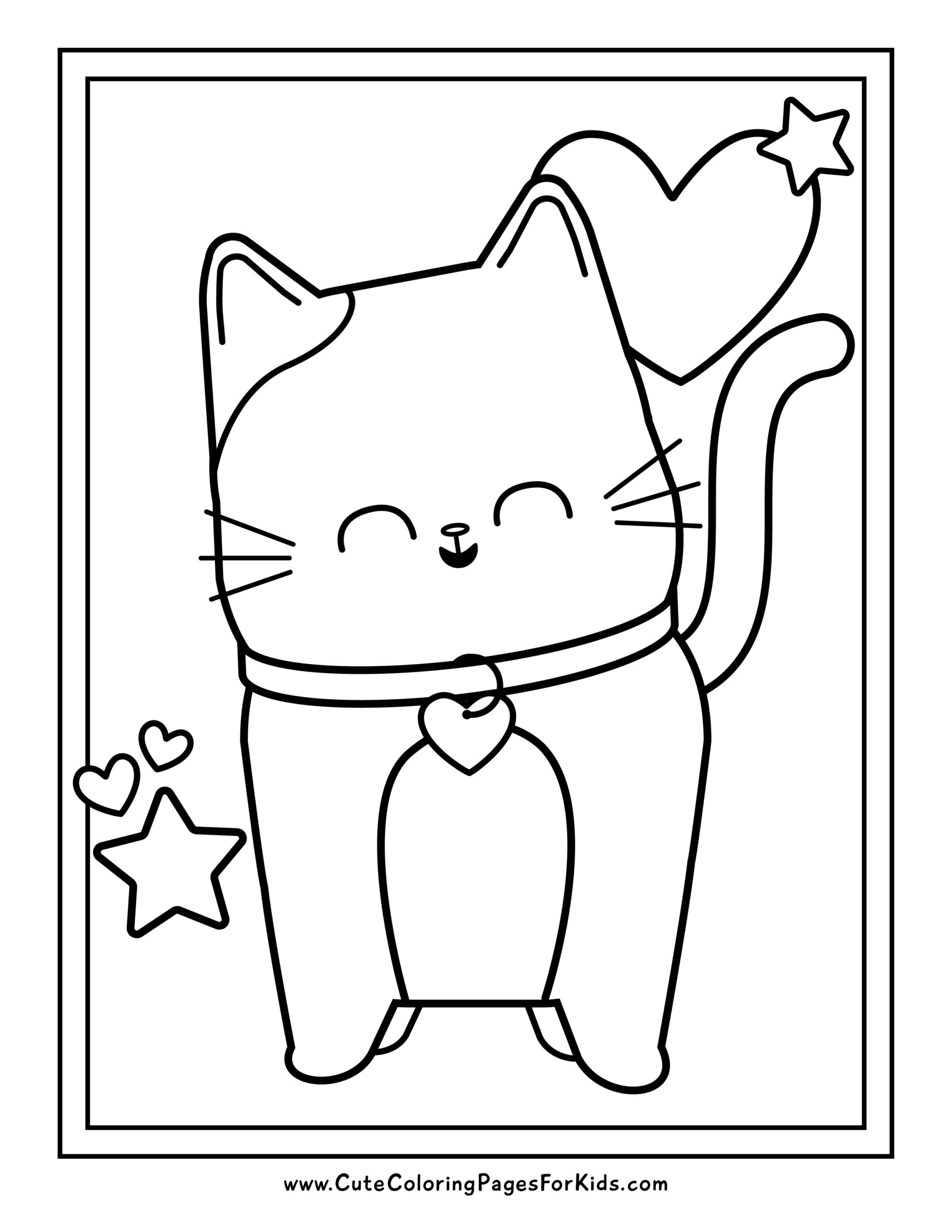 Kitty Cat Coloring Pages 10 Free Printable PDFs Cute Coloring Pages