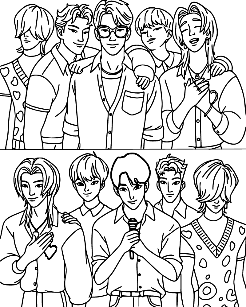 KPop Demon Hunters Baby Saja Coloring Page