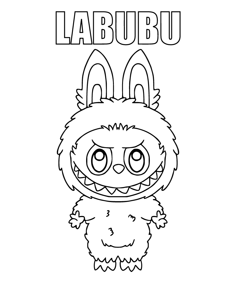 Labubu Coloring Page