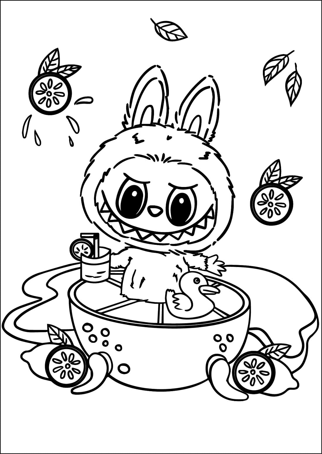 Labubu Coloring Pages ColoringLib Labubu Coloring Pages ColoringLib
