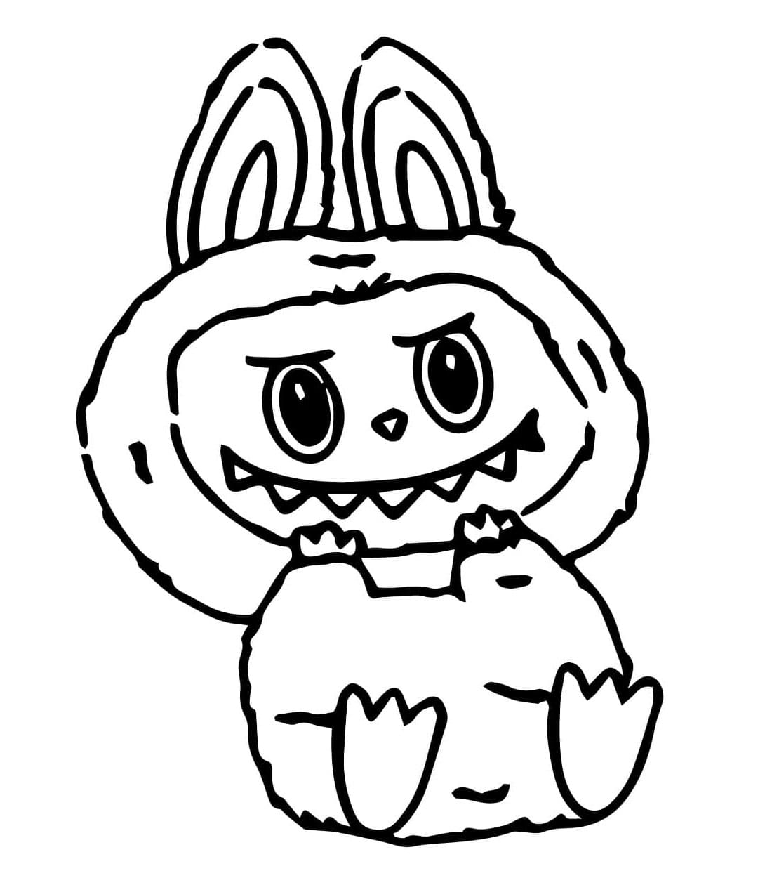 Labubu Printable Coloring Page Free Download And Print For You 