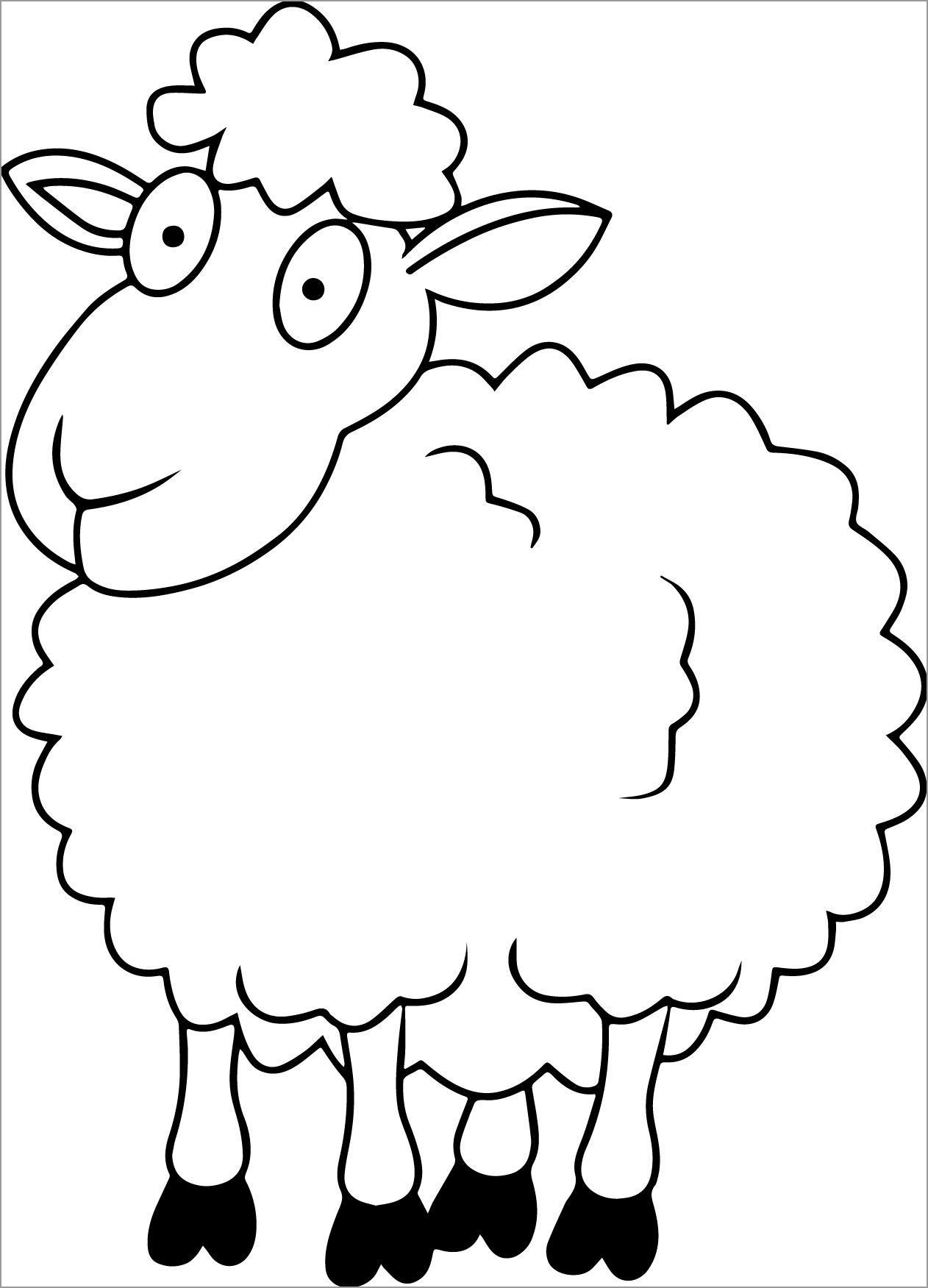 Lamb Coloring Pages ColoringBay