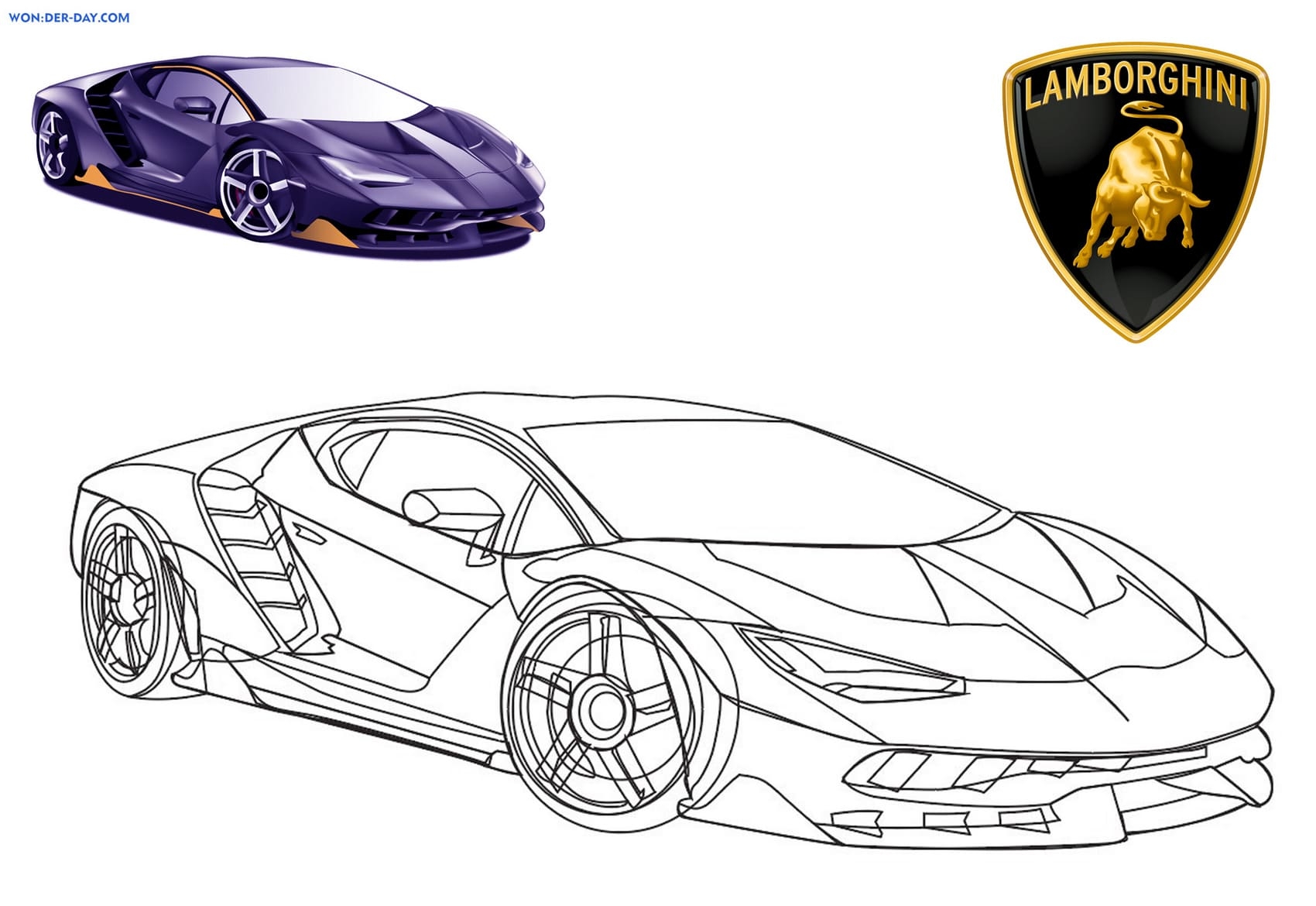 Lambo Coloring Pages Ghrnet At Coloring