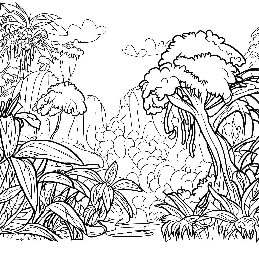 Landscape Coloring Pages ColoringLib