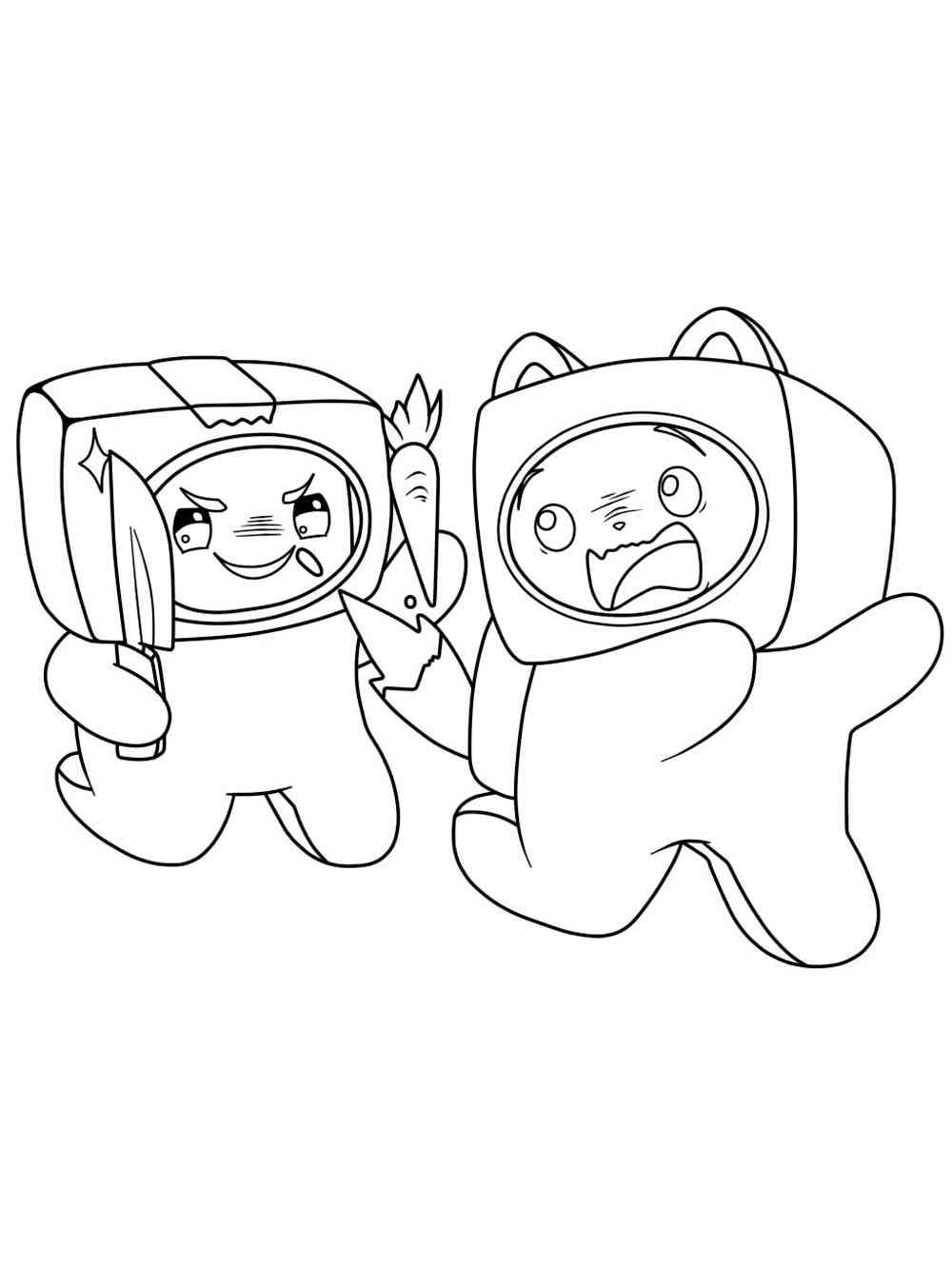 LankyBox Coloring Page Free Printable