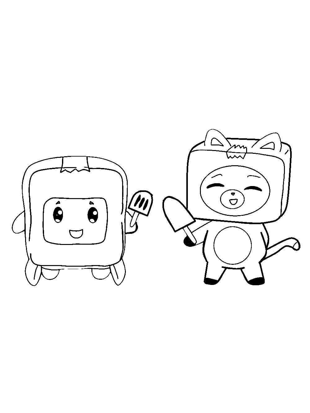 LankyBox Coloring Page Free Printable