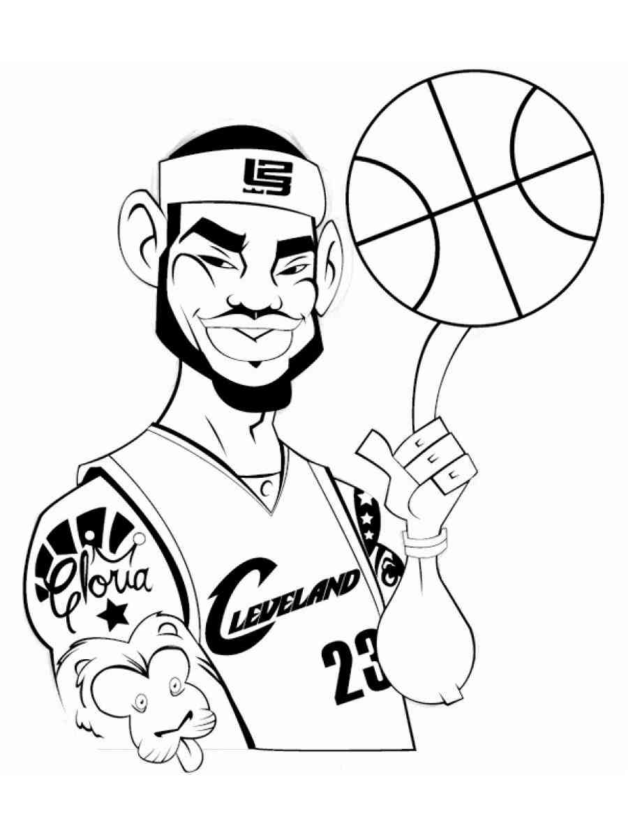 lebron james coloring pages