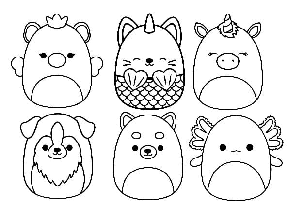squishmallows coloring pages squishmallows coloring pages