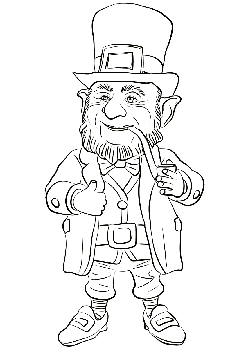 leprechaun coloring page leprechaun coloring page