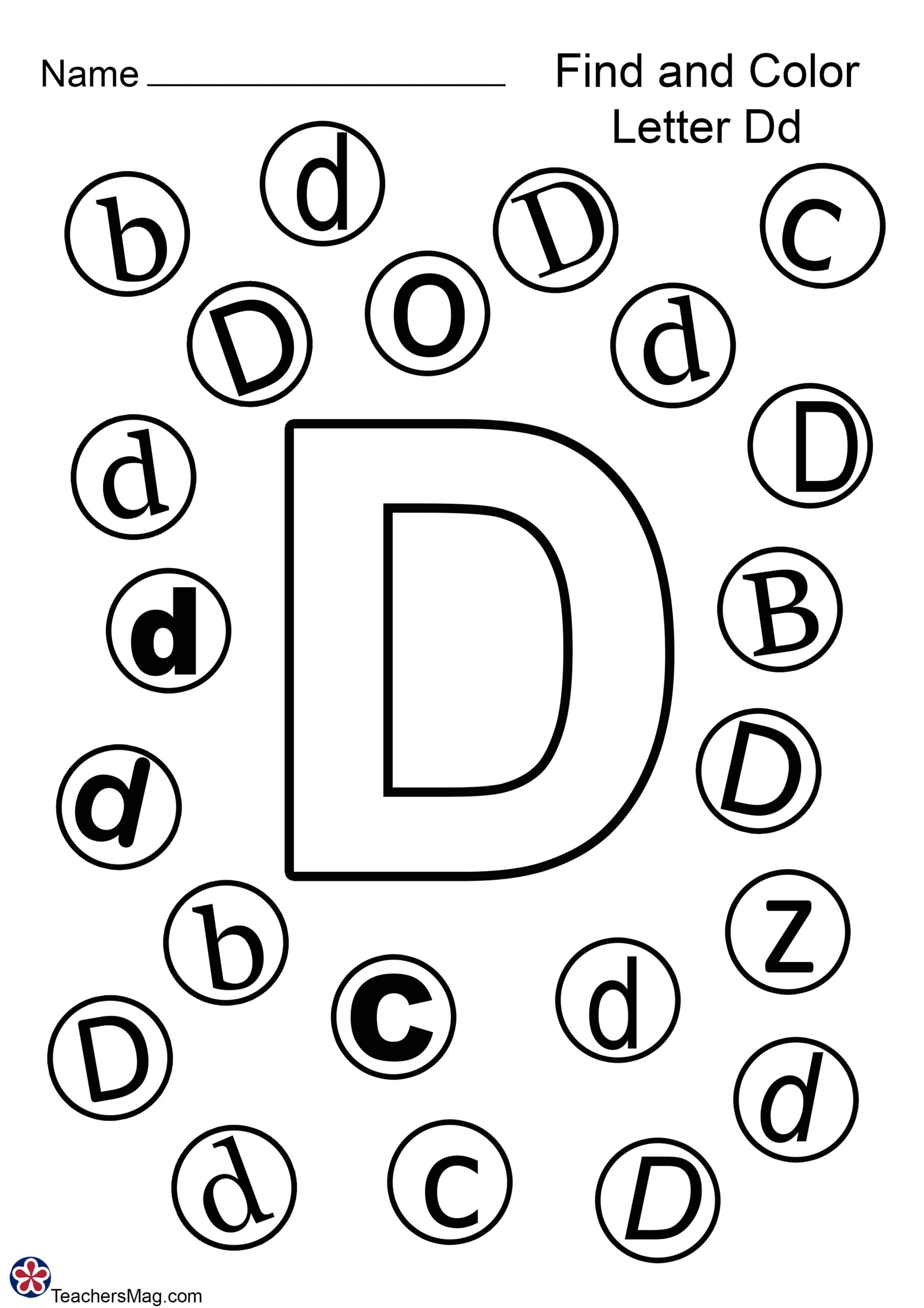 Letter D Worksheets Letter D Worksheets