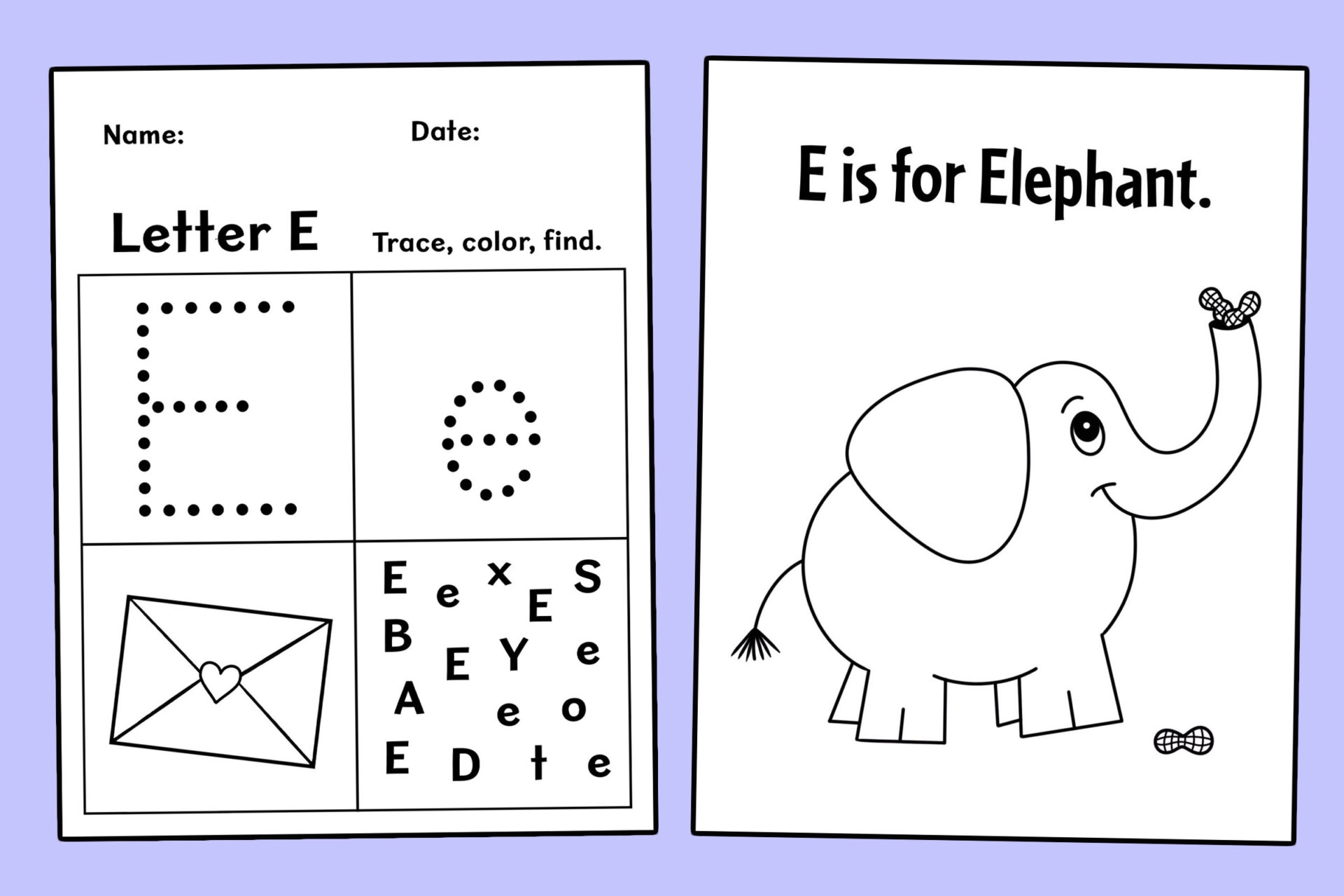 Letter E Worksheets For Preers Infoupdate Letter E Worksheets For Preers Infoupdate