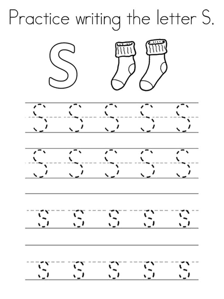 Letter S Coloring Pages