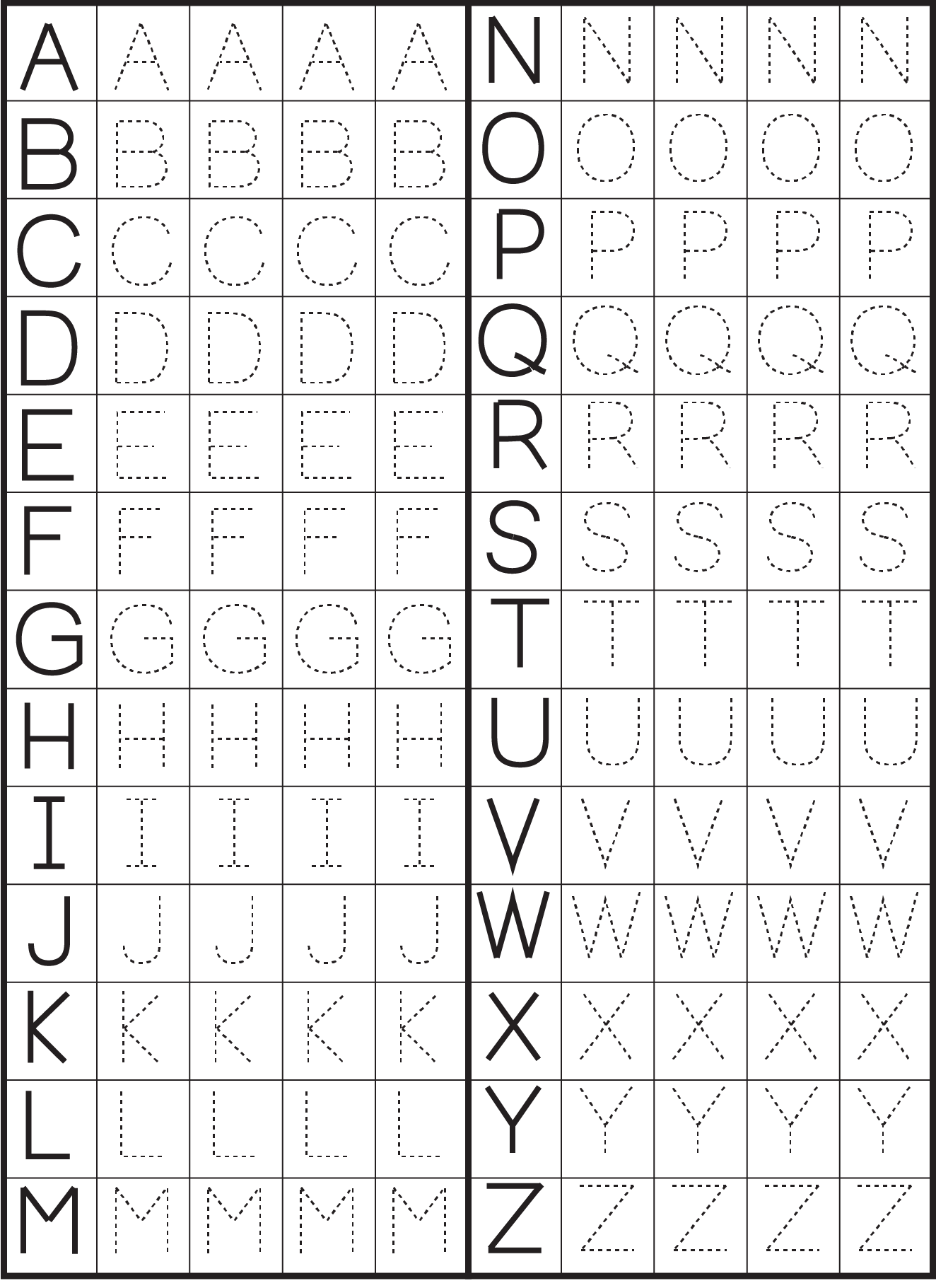 Letter Trace Worksheets Printable Letter Tracing Worksheets Letter Trace Worksheets Printable Letter Tracing Worksheets