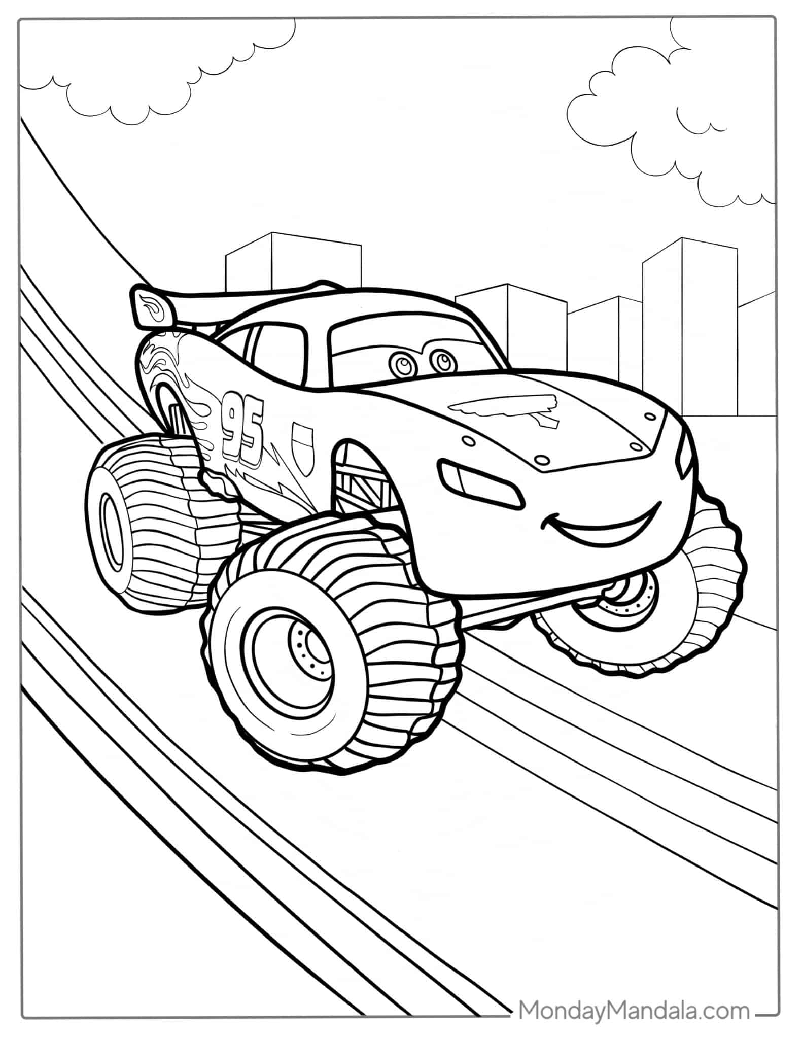 mcqueen coloring pages