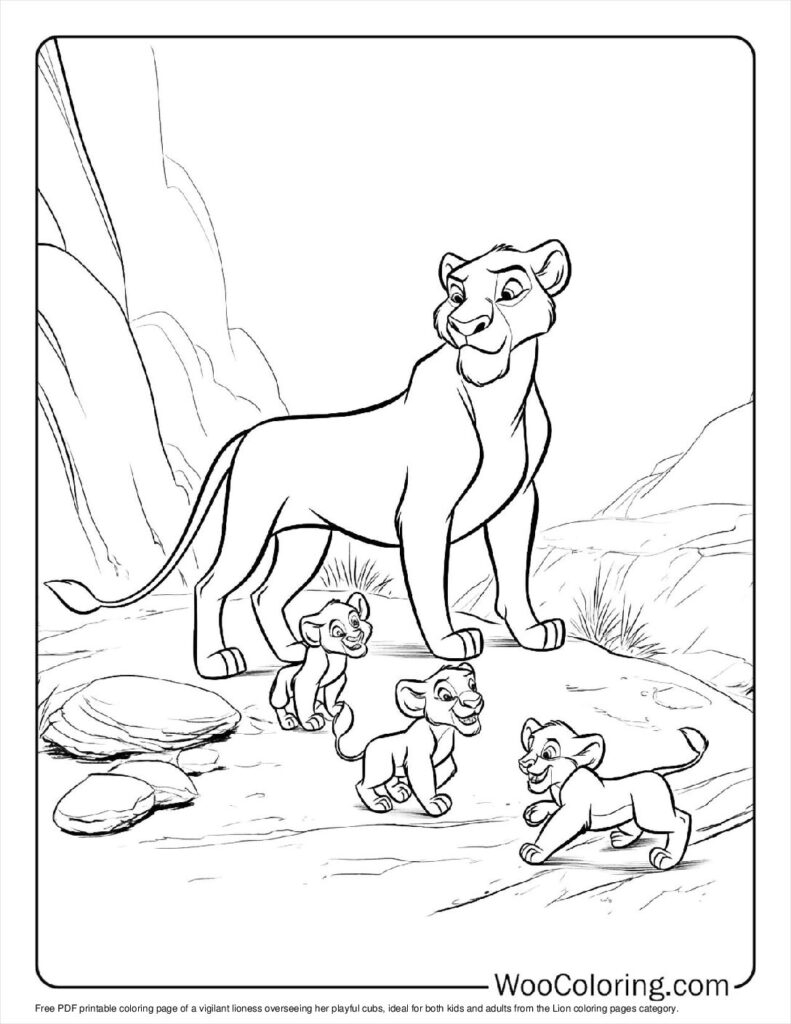 Lioness Coloring Pages 2025 