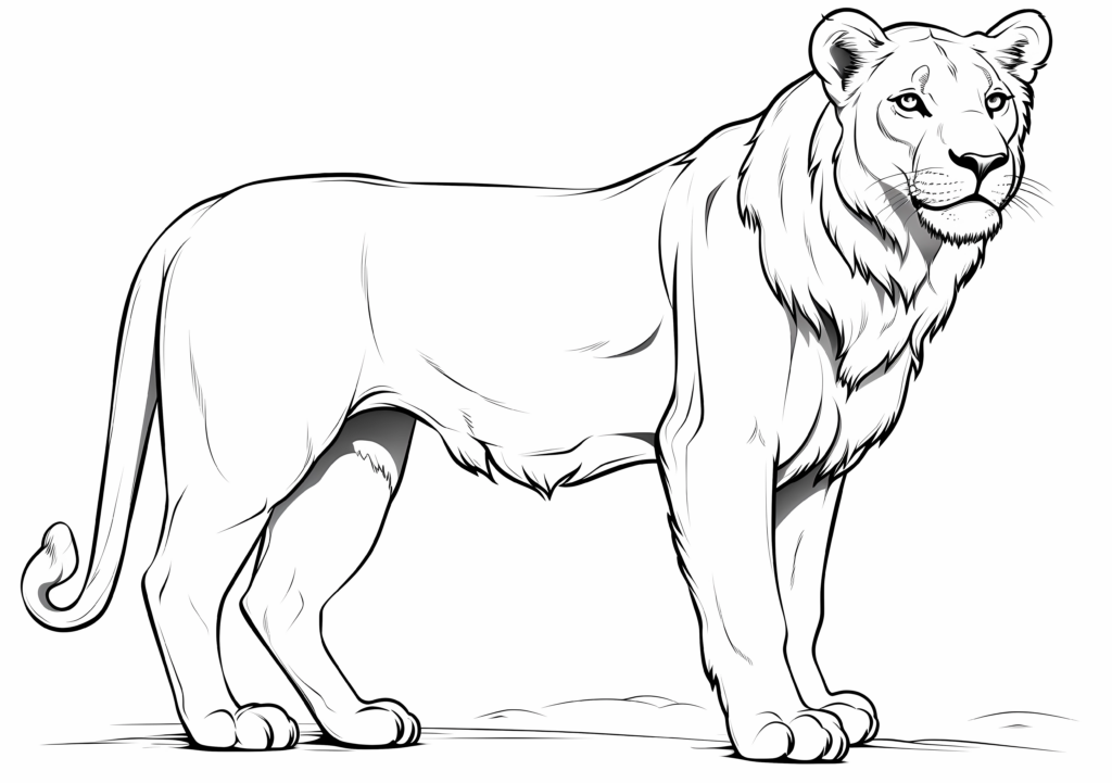 Lioness Coloring Pages 2025 