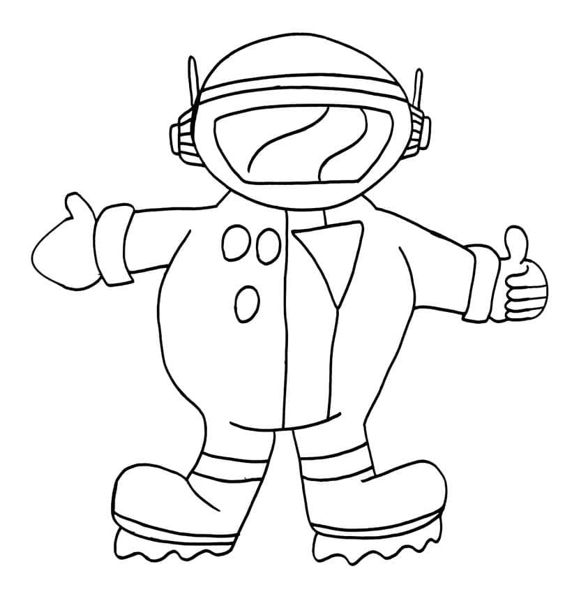 Little Astronaut Coloring Page Download Print Or Color Online For Free