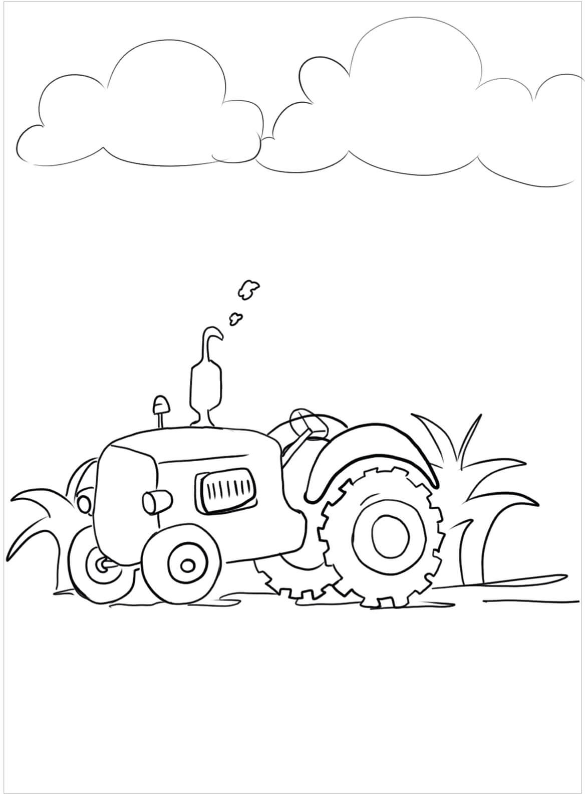 Little Tractor Coloring Page Download Print Or Color Online For Free