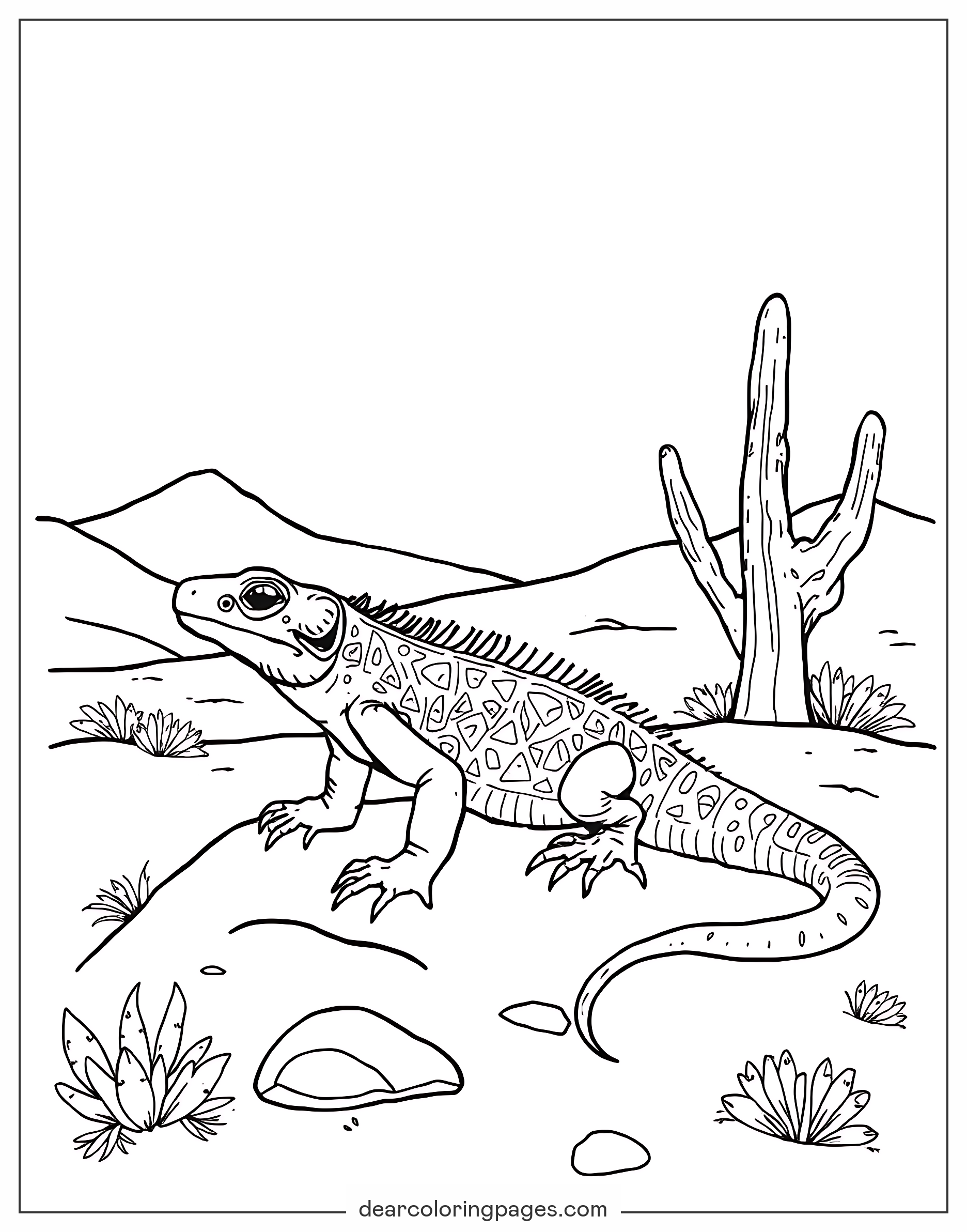 Lizard Coloring Pages 9 Free Printable Coloring Pages