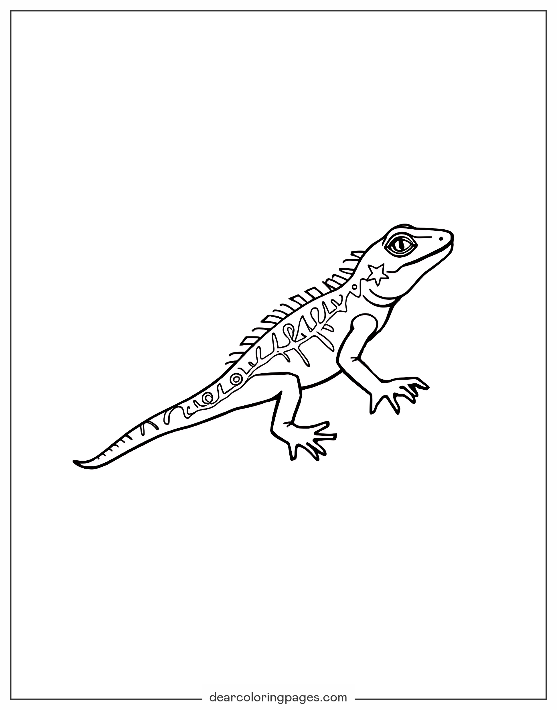 Lizard Coloring Pages 9 Free Printable Coloring Pages