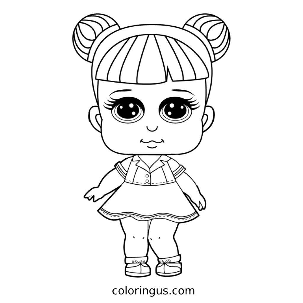 Lol Dolls Coloring Pages Free Printable PDF 