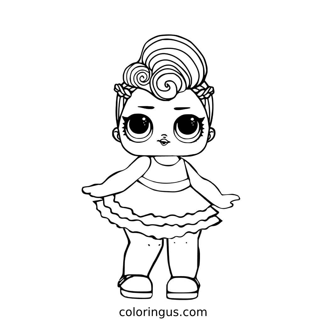 Lol Dolls Coloring Pages Free Printable PDF 