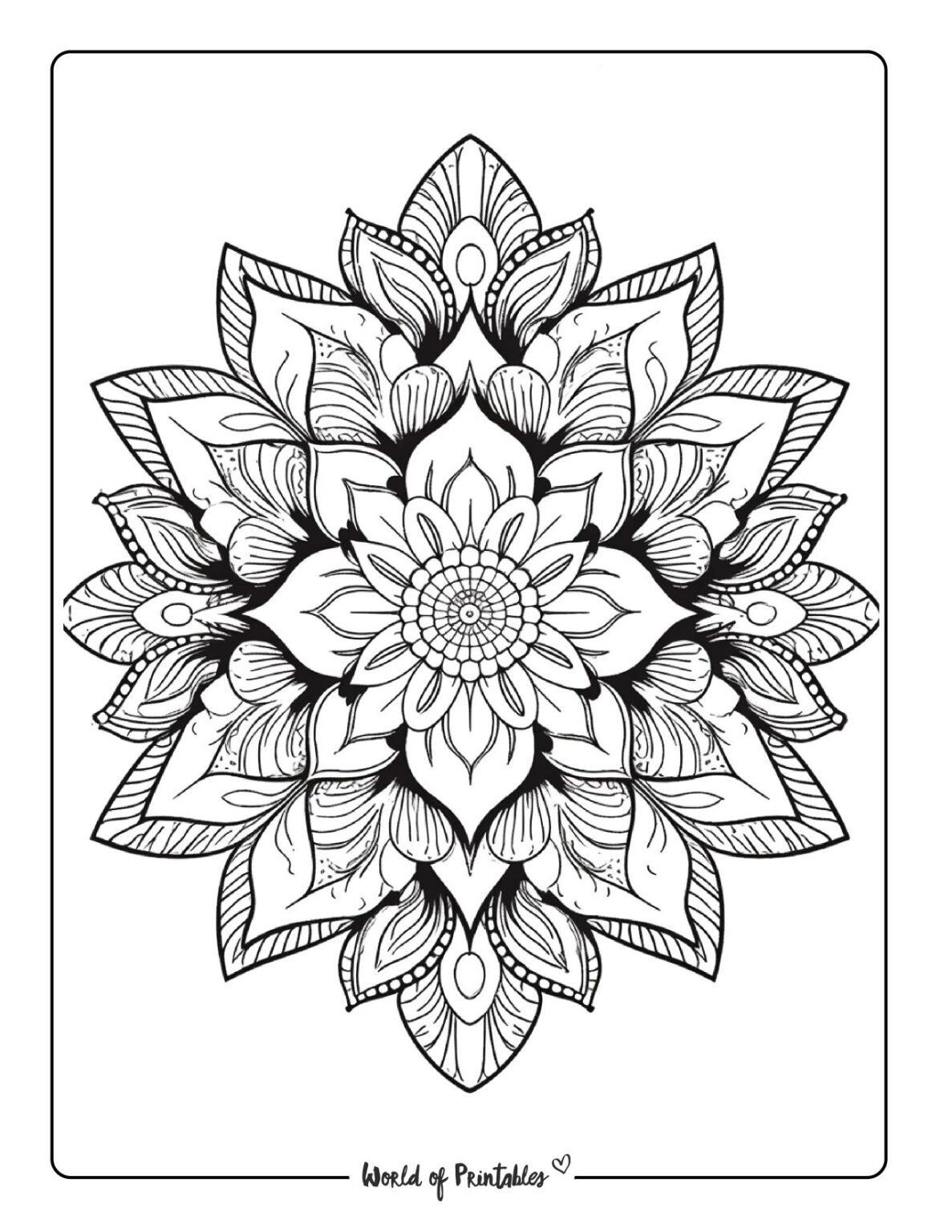Mandala Coloring Pages World Of Printables Mandala Coloring Pages World Of Printables