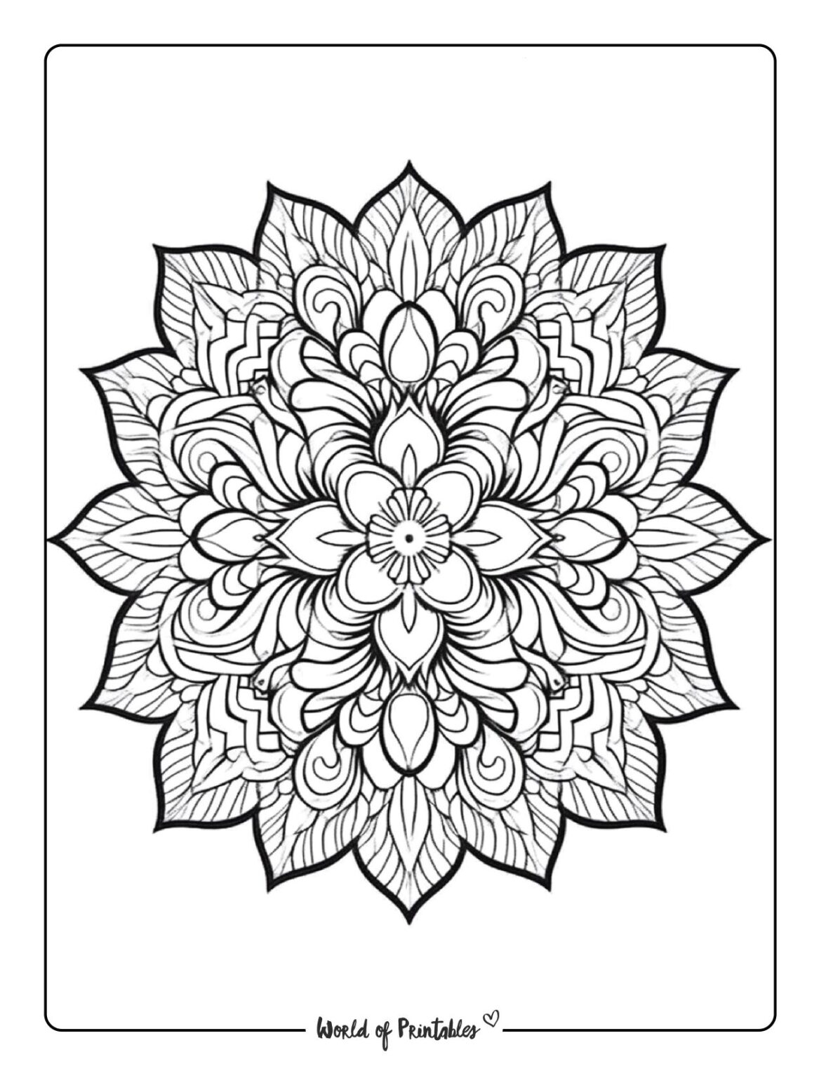 Mandala Coloring Pages World Of Printables Mandala Coloring Pages World Of Printables
